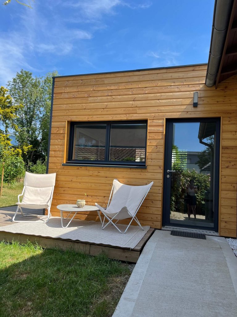 extension salle à manger accès jardin