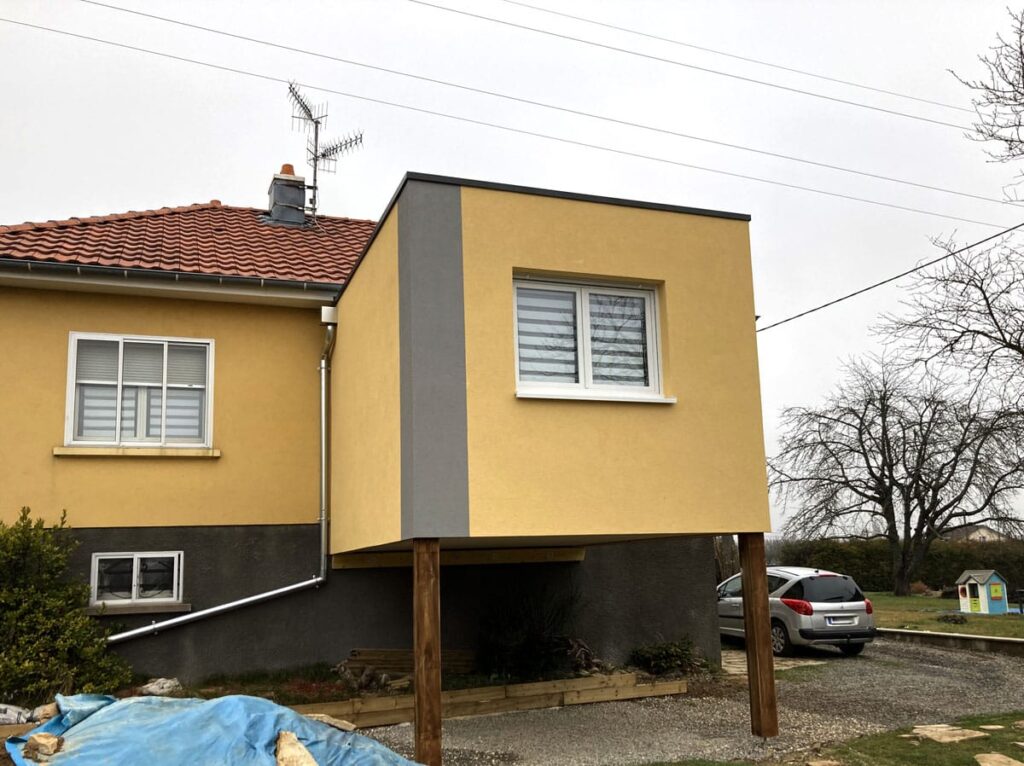 temoignage extension de maison ossature bois alsace terminée